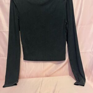 wild fable Black Long Sleeve Crewneck Top